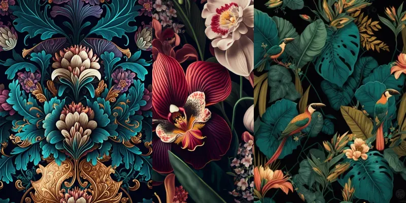 Chintzy Floral Prints generated by undefined
