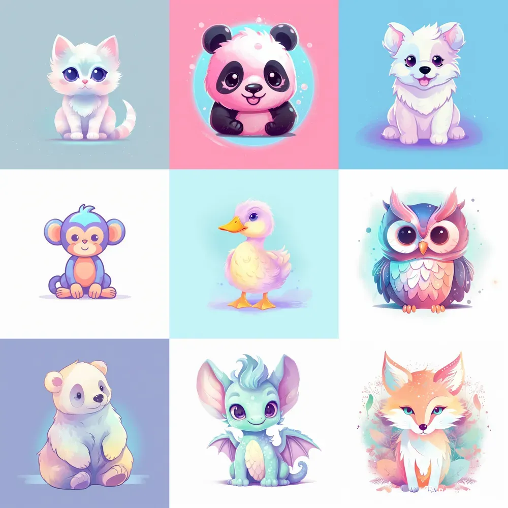 Cute Cartoon Animals