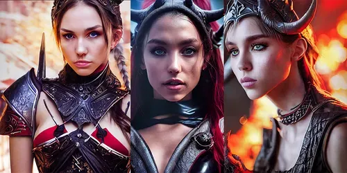 Realistic Female Rpg Avatar generated by midjourney