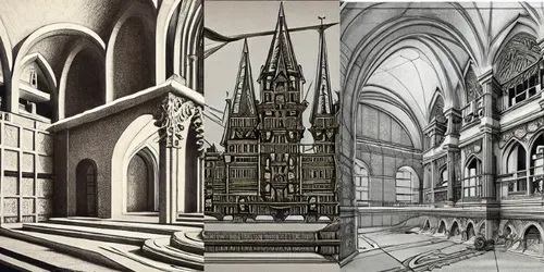 Architectural Concept Art generated by stable-diffusion