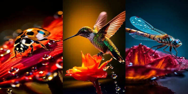 Vibrant Macro Photos On Flowers generated by undefined