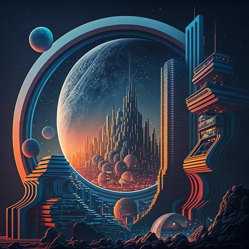 Sci-fi City Art