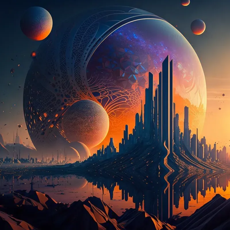 Sci-fi City Art