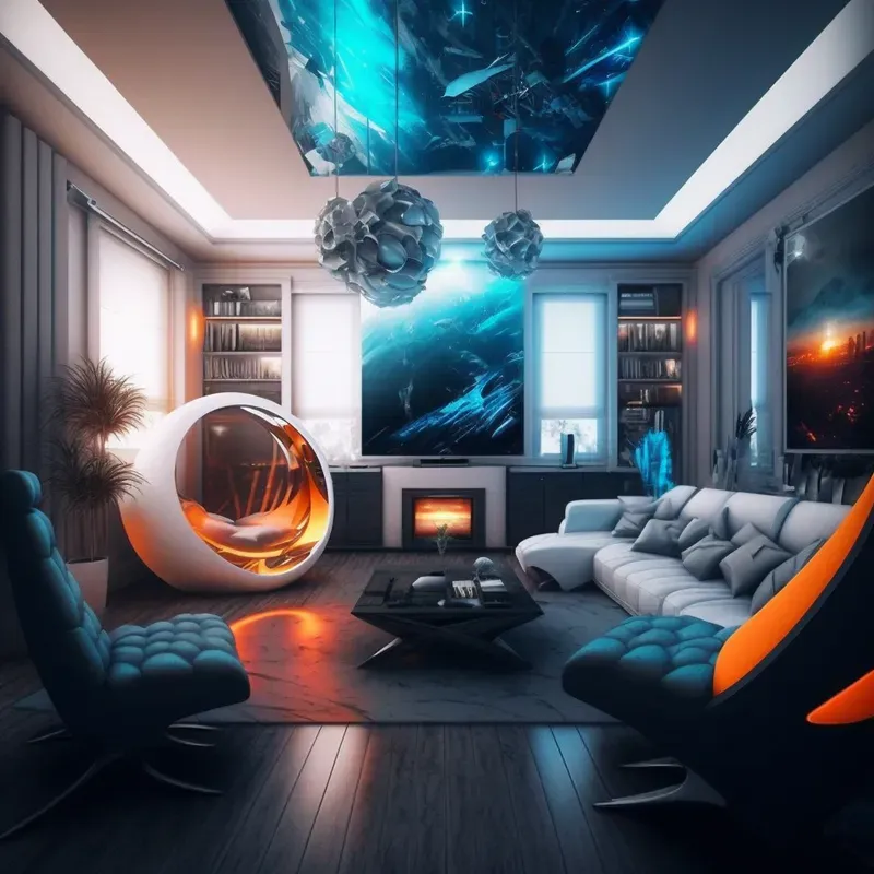 Futuristic Room Interiors Designs