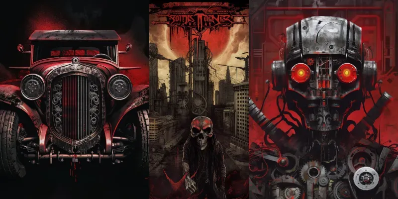 Heavy Metal Album Covers generated by undefined
