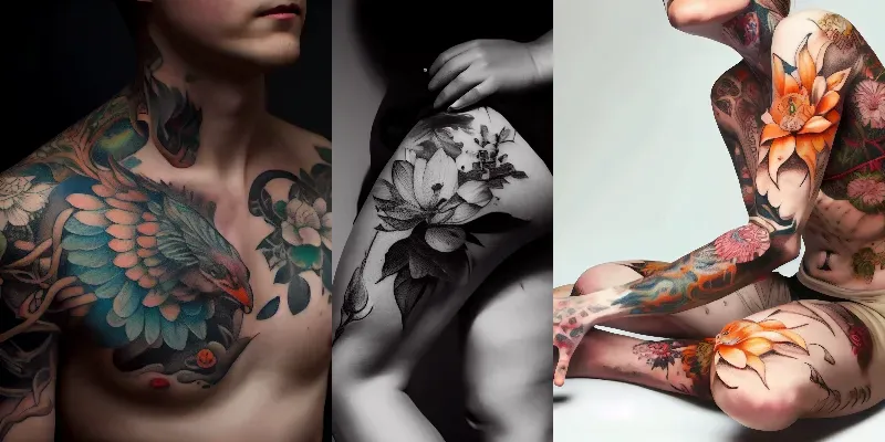 Detailed Tattoos On Realistic Models generated by undefined