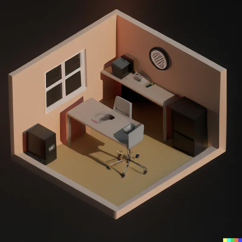 Clean Isometric Offices