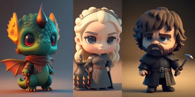 3D Character Figures generated by undefined