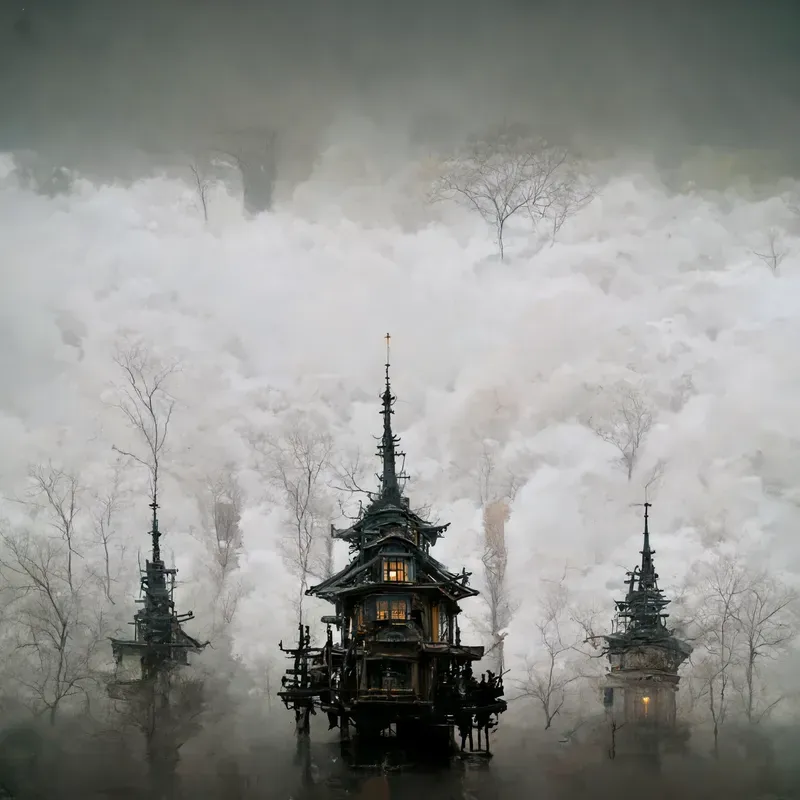 Japanese Inspired Steampunk Architecture
