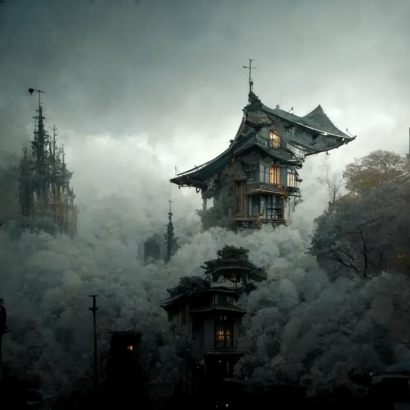 Japanese Inspired Steampunk Architecture