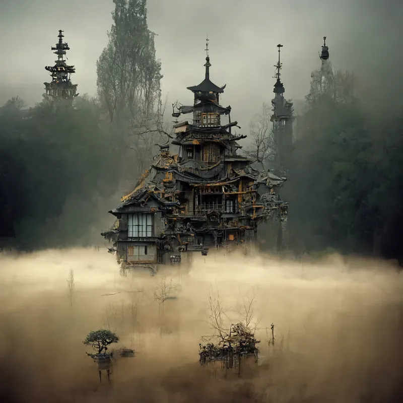 Japanese Inspired Steampunk Architecture