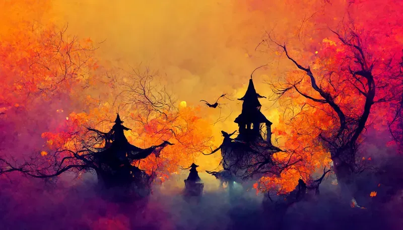 Colorful Halloween Wallpaper