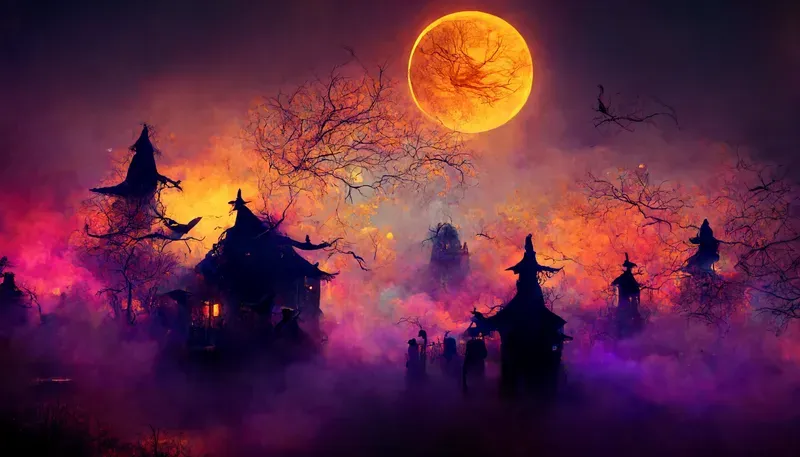 Colorful Halloween Wallpaper