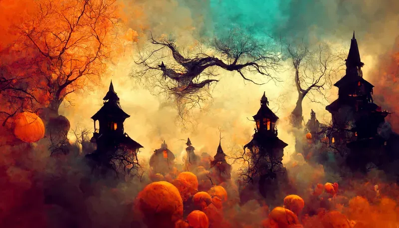 Colorful Halloween Wallpaper
