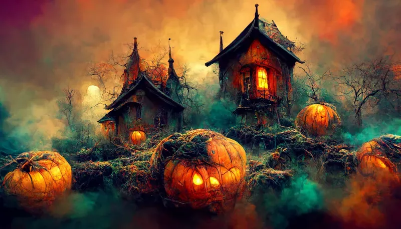 Colorful Halloween Wallpaper