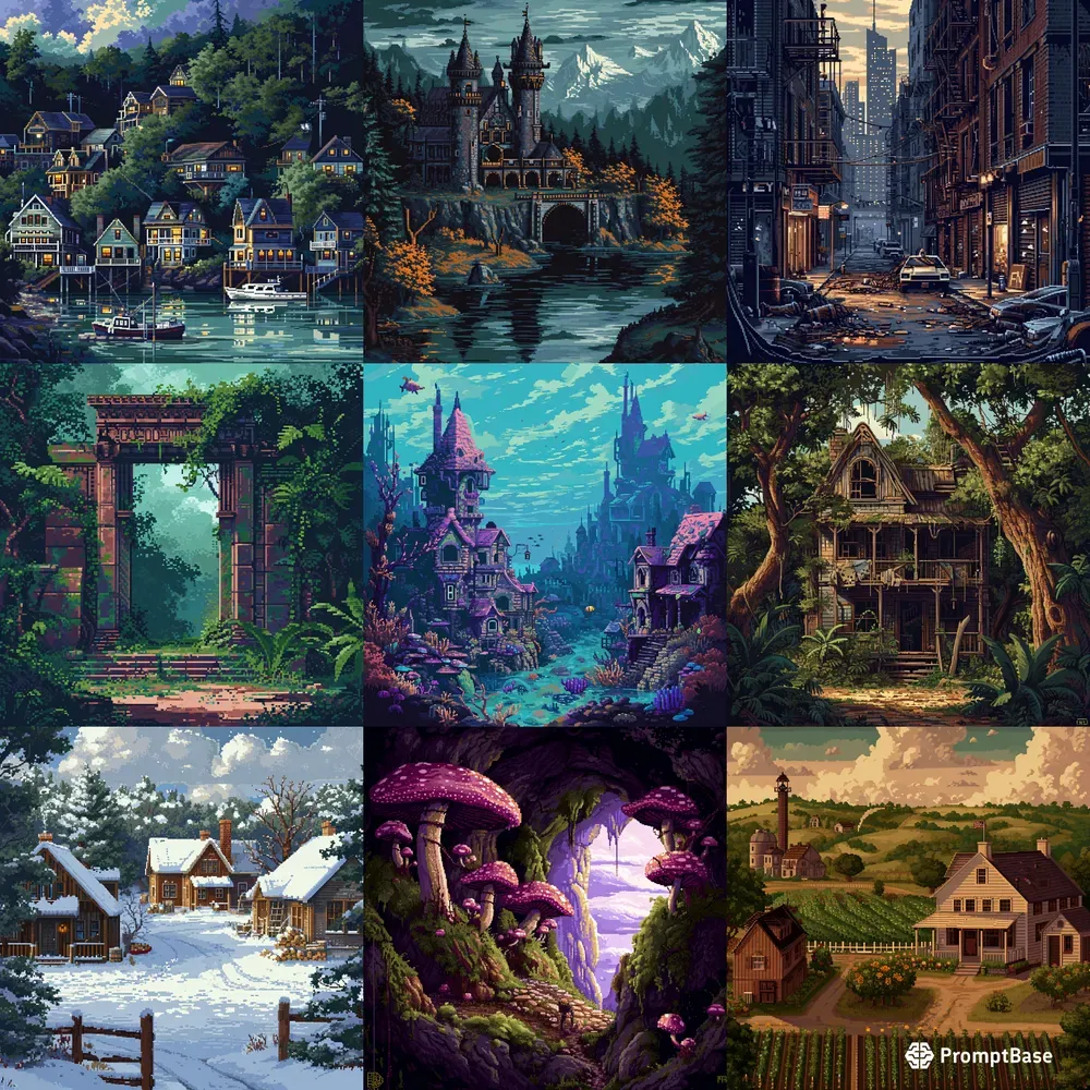 Pixel Art Backgrounds