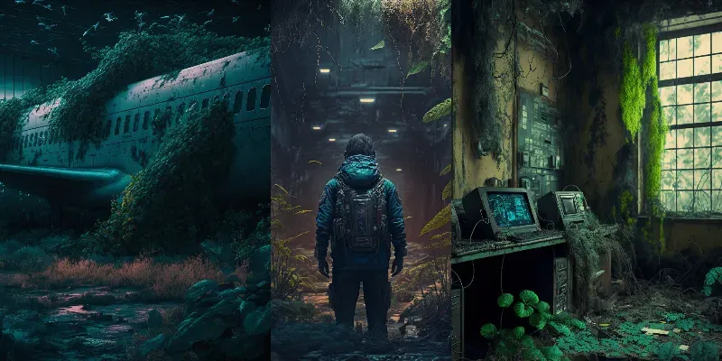 Post Apocalyptic Wallpapers generated by undefined