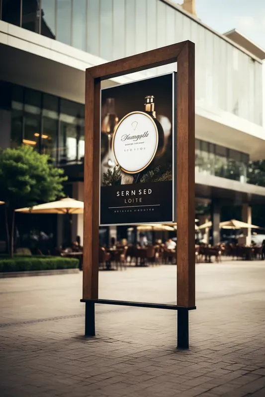 Crisp Elegance White Banner Signages For