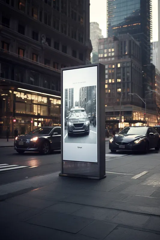 Crisp Elegance White Banner Signages For