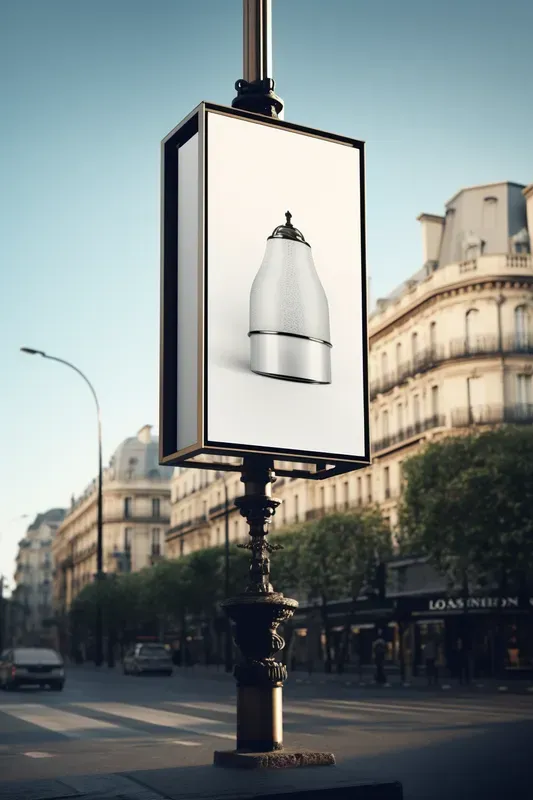 Crisp Elegance White Banner Signages For