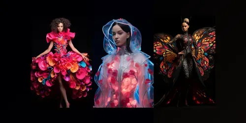 Neon Renaissance Ancient Floral Elegance generated by midjourney