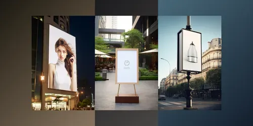 Crisp Elegance White Banner Signages For generated by midjourney