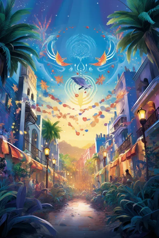 Festive Vibrance Illustration