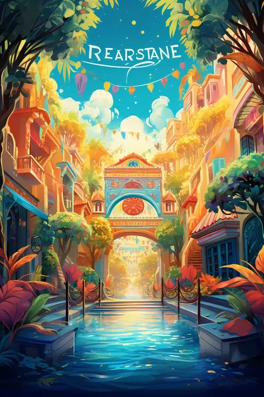 Festive Vibrance Illustration