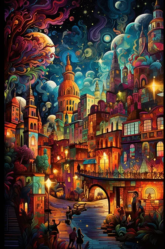 Festive Vibrance Illustration