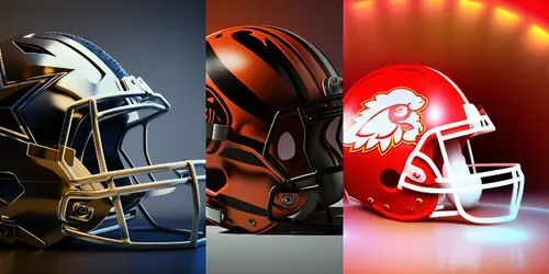 Nfl Teams Inspired Helmets generated by midjourney