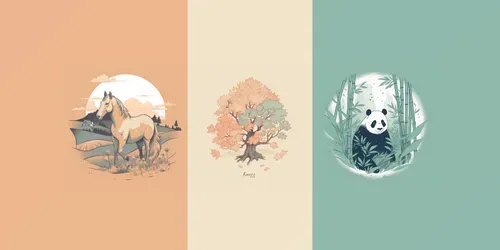 Tshirt Design Serene Sketches generated by midjourney