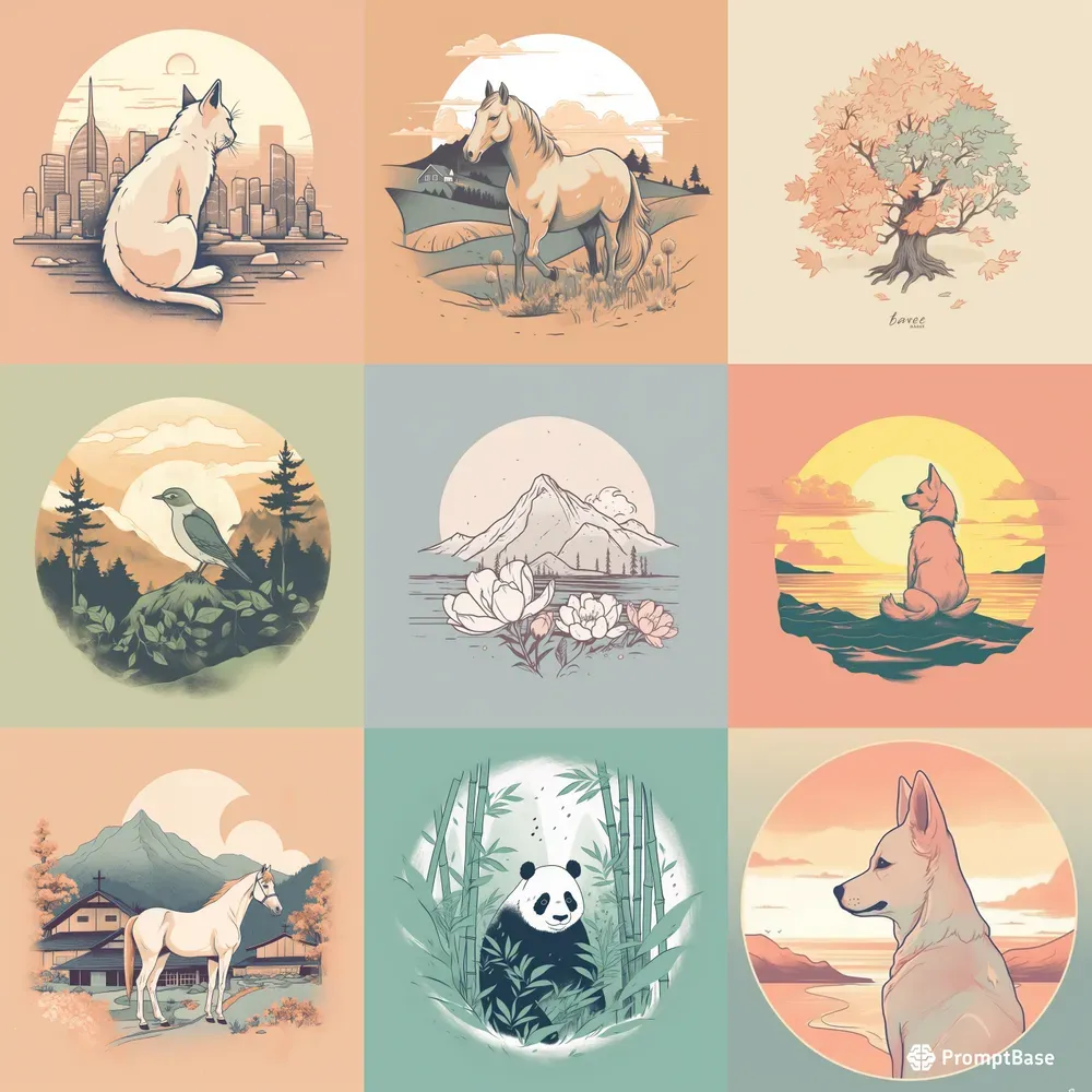 Tshirt Design Serene Sketches