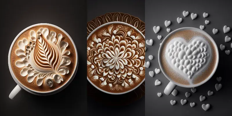 Cups Of Hot Lattes generated by undefined