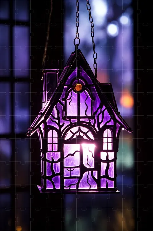 Halloween Stained Glass Suncatchers