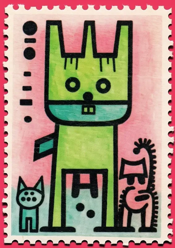 Funny Post Postage Stamps