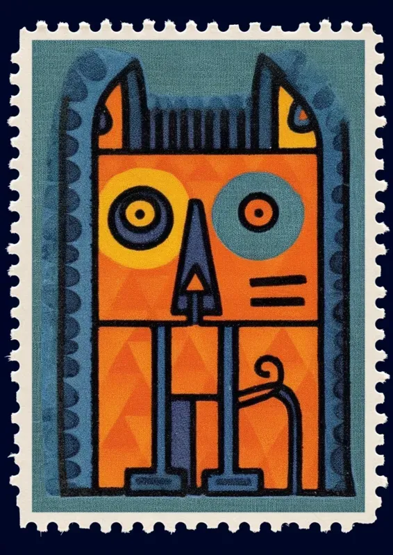 Funny Post Postage Stamps