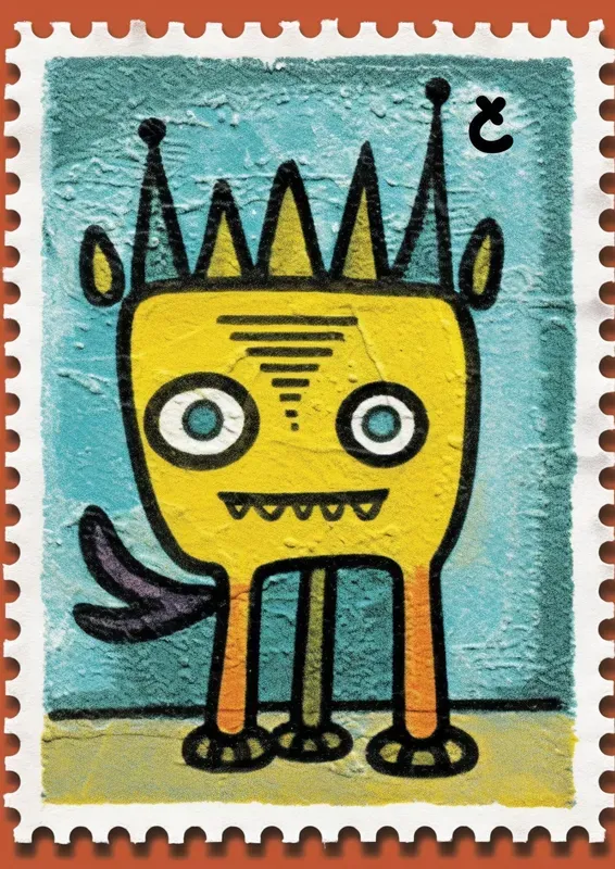 Funny Post Postage Stamps