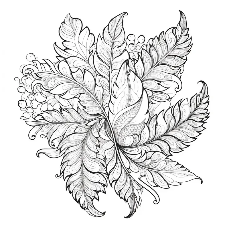 Flower Fantasy Adult Coloring Pages