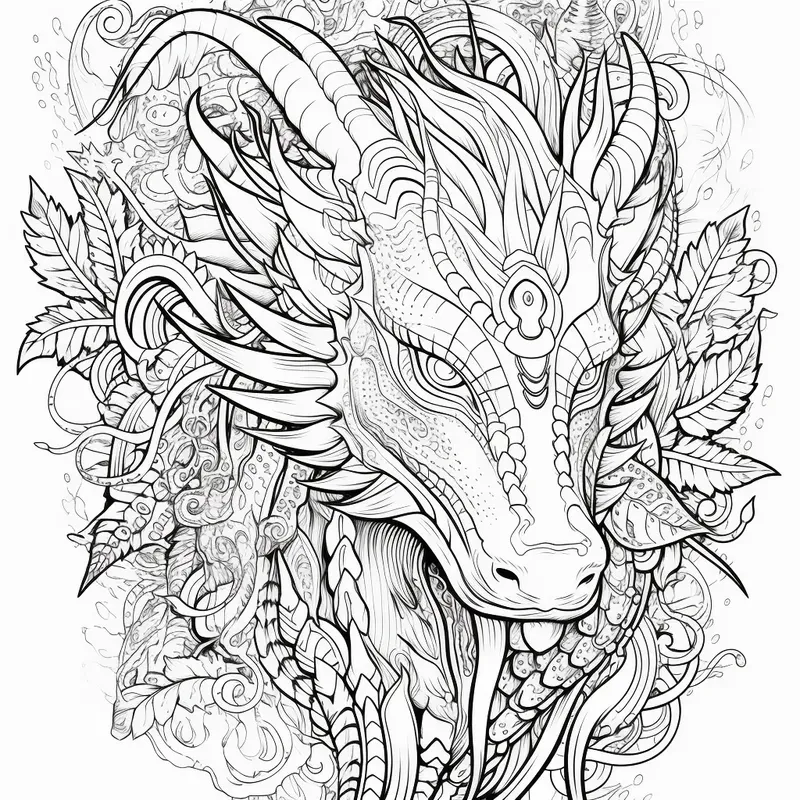 Flower Fantasy Adult Coloring Pages