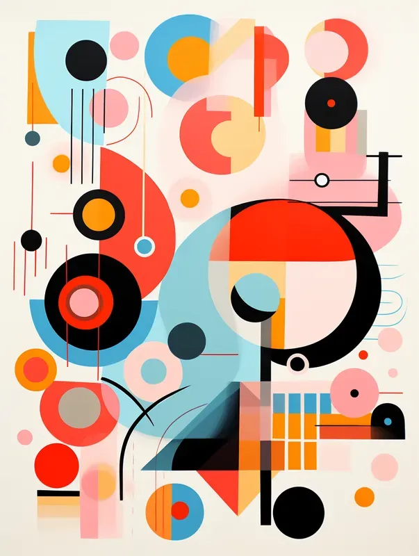Whimsical Abstract Folk Art
