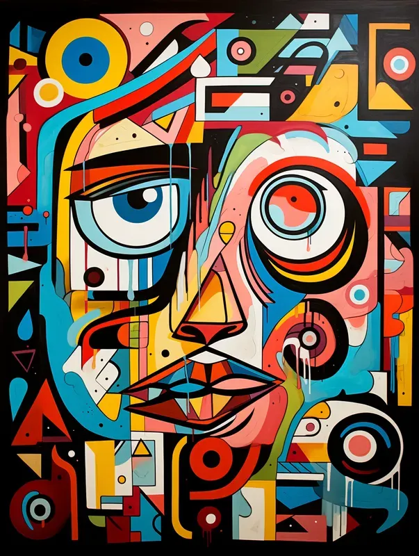 Whimsical Abstract Folk Art