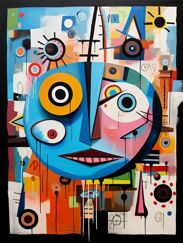 Whimsical Abstract Folk Art