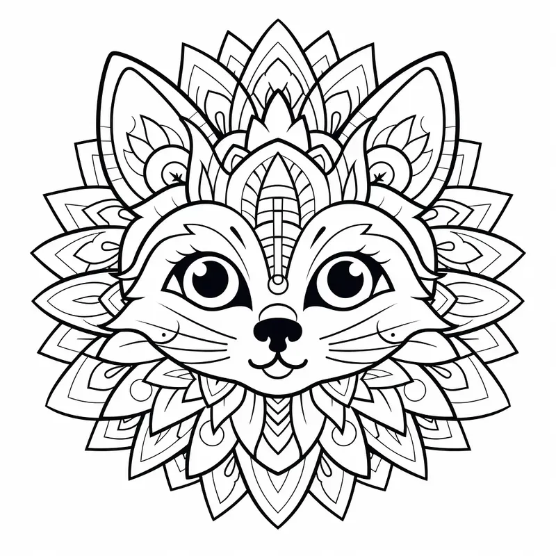 Cute Mandala Coloring Pages