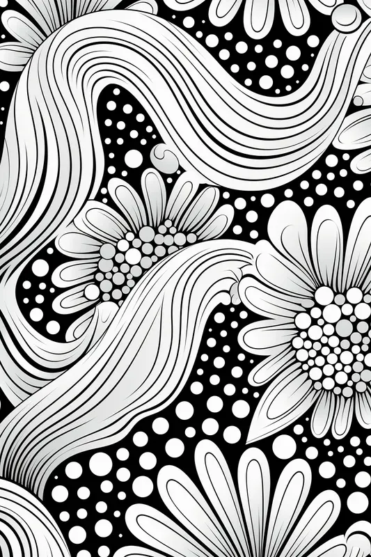 Doodle Fractals Coloring Pages