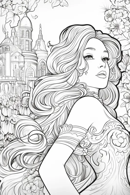 Magical Fairy Coloring Pages