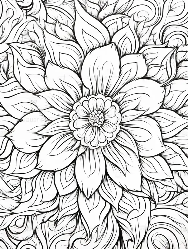 Mandala Zentangle Pattern Coloring Pages