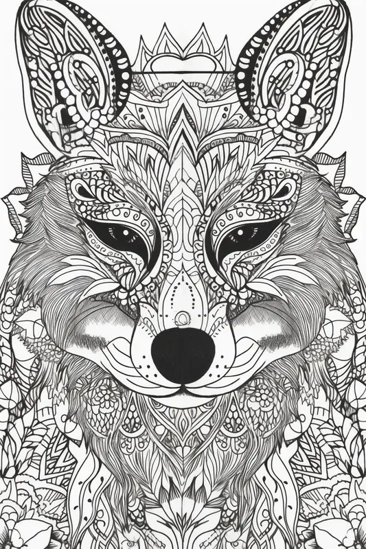 Animal Mandalas Coloring Pages
