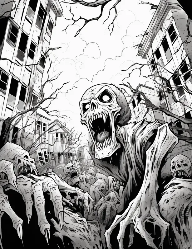 Apocalypse Creepy Coloring Pages