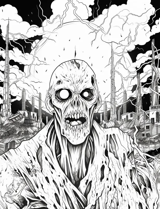 Apocalypse Creepy Coloring Pages