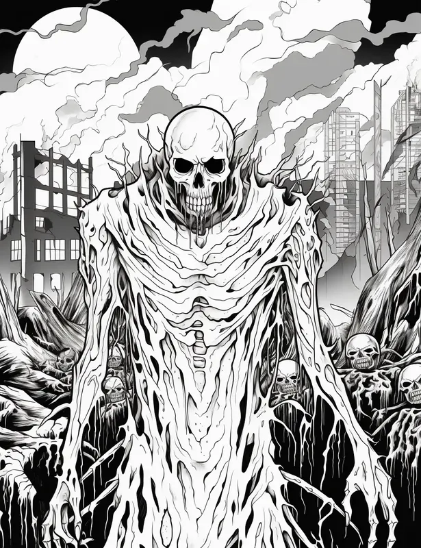 Apocalypse Creepy Coloring Pages
